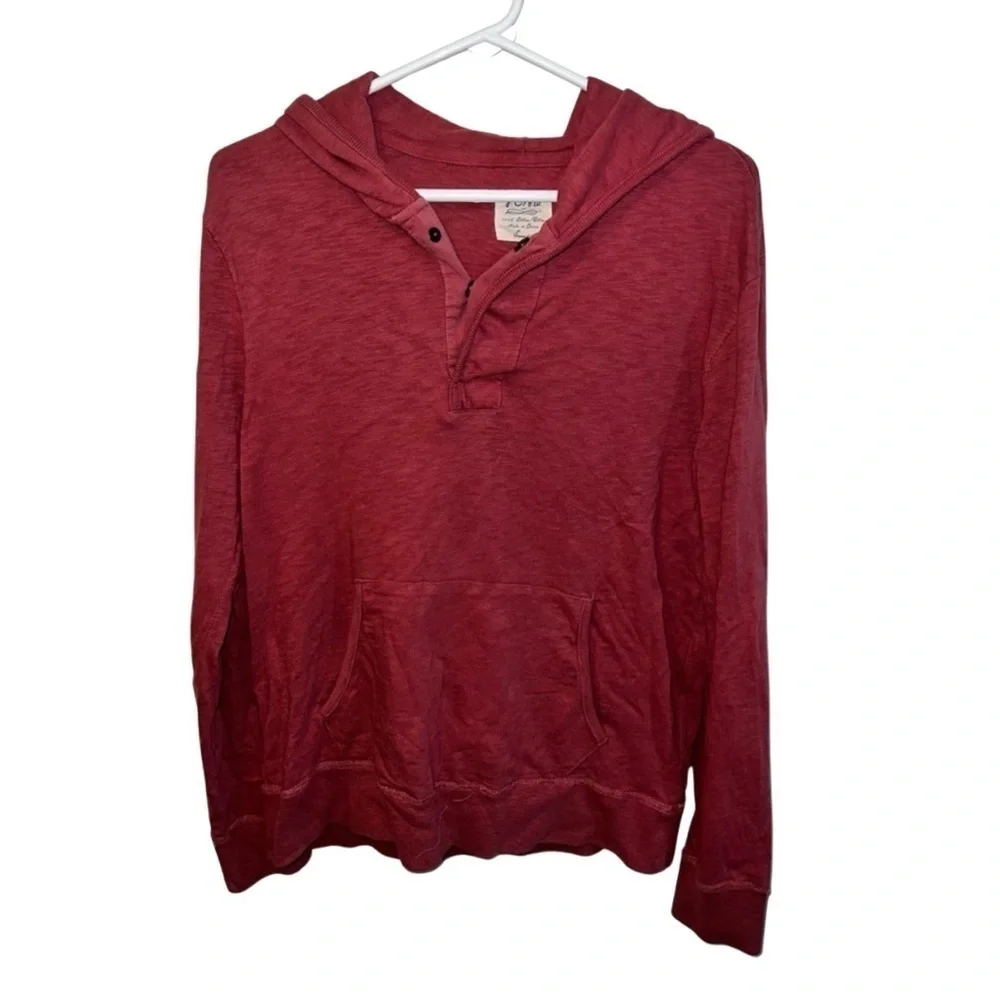 J Crew Men's Red Hoodie S